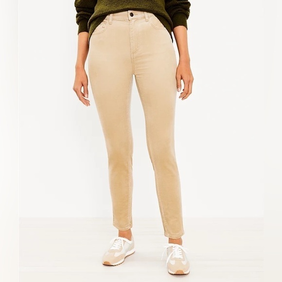 Loft The Skinny High Rise Corduroy Pants Size 29 in Tan - Picture 12 of 12